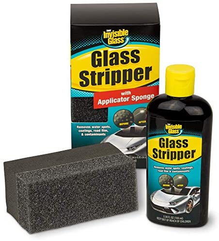 How to remove water spots , build ups and more#InvisibleGlass  #glassstripper 